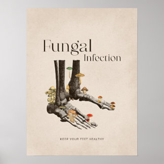 Antike Pilzinfektion Fußpflege Poster