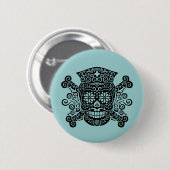 Antike Piraten-Krankenschwester Button (Vorne & Hinten)
