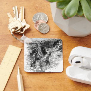 Antike Piraten, Sir Henry Morgan im Ozean Schlüsselanhänger