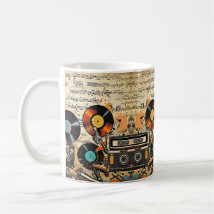 Antike Plattenspieler Kaffeetasse