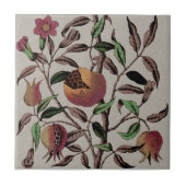 Antike Polychrome-Granatapfelbildung Fliese (Vorderseite)