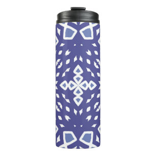 Antike portugiesische Azulejo-Keramik. Original-De Thermosbecher