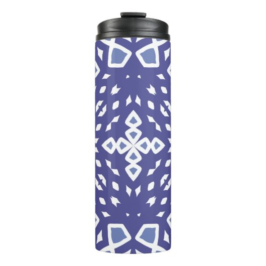 Antike portugiesische Azulejo-Keramik. Original-De Thermosbecher (Vorderseite)