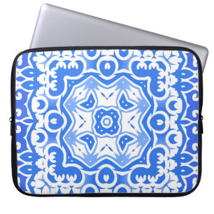 Antike portugiesische Azulejo-Keramik. Vintage Nah Laptopschutzhülle