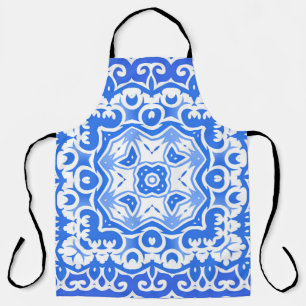 Antike portugiesische Azulejo-Keramik. Vintage Nah Schürze