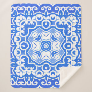 Antike portugiesische Azulejo-Keramik. Vintage Nah Sherpadecke