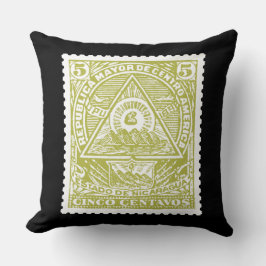 Antike Postage Briefmarke Guatamala Alles sieht Au Kissen