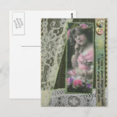 Antike Postkarte (Vorne/Hinten)