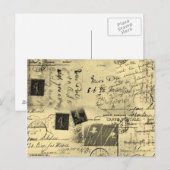 Antike Postkarte (Vorne/Hinten)
