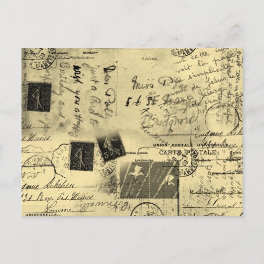 Antike Postkarte (Vorderseite)