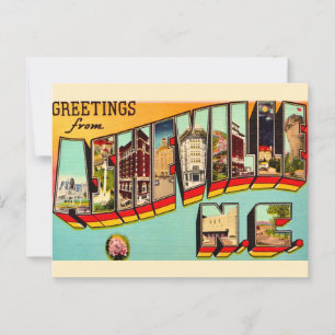 Antike Postkarte aus Asheville NC