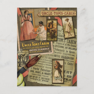 Antike Postkarte aus dem Onkel Toms Hütte-Album