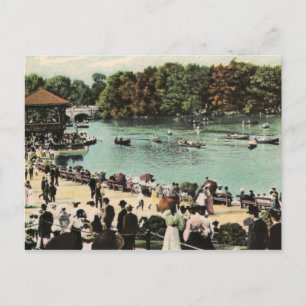 Antike Postkarte des Delaware Park