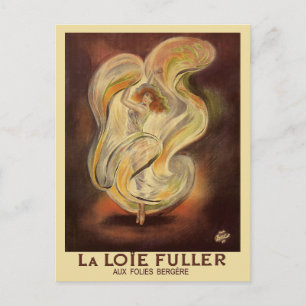 Antike Postkarte: Folies Bergere La Loie Fuller Postkarte