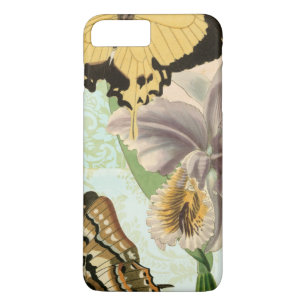 Antike Postkarte mit Schmetterlingen und Blumen Case-Mate iPhone Hülle