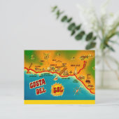 Antike Postkarte von Costa Del Sol (Stehend Vorderseite)