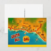 Antike Postkarte von Costa Del Sol (Vorne/Hinten)
