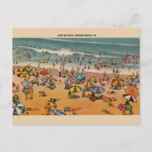 Antike Postkarte von Virginia Beach