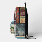 Antike Postkarten Bedruckter Rucksack (Rechts)