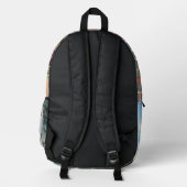Antike Postkarten Bedruckter Rucksack (Rückseite)