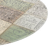 Antike Postkarten Der Vintage französische Hinterg Schneidebrett (Ecke)