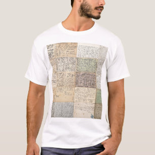 Antike Postkarten Der Vintage französische Hinterg T-Shirt