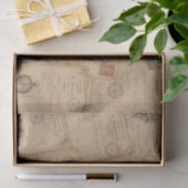antike Postkarten Seidenpapier (Geschenk)