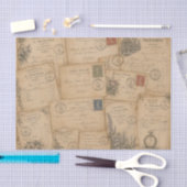 antike Postkarten Seidenpapier (Handwerk)