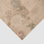 antike Postkarten und Blumen Seidenpapier (Ausschnitt)