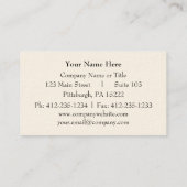 Antike Postkarten-Visitenkarte Visitenkarte (Rückseite)