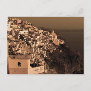 Antike Postkarten von Fira, Santorini
