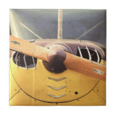 Antike Propeller Gelbe Keramik Fliese (Vorderseite)