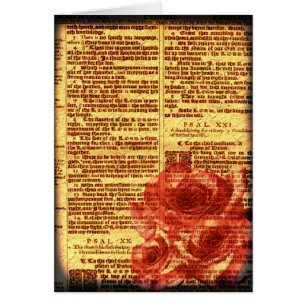 Antike Psalm-u. Rosen-Karte