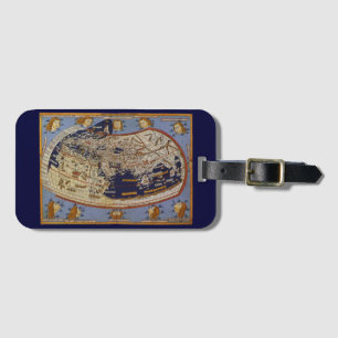 Antike ptolemäische Weltkarte, Johannes von Arnshe Gepäckanhänger