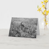 Antike Pumpe Karte (Gelbe Blume)