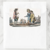 Antike Puppenthäuser zeigen Tanz Rechteckiger Aufkleber (Tasche)