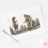 Antike Puppenthäuser zeigen Tanz Rechteckiger Aufkleber (Umschlag)