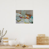 Antike Pyrex-Schüsseln! Poster (Küche)