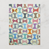 Antike Quilt Postkarte (Vorderseite)
