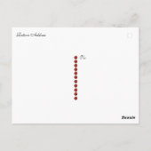 Antike Regal Himbeeren Brombeeren Äpfel Postkarte (Rückseite)