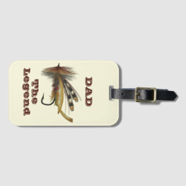 Antike Regenbogenfliege für den Vater der Angelaus Gepäckanhänger