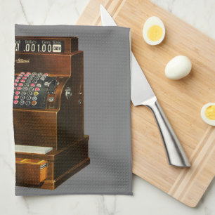 Antike Registrierkasse, Vintage-Einzelhandelsgesch Geschirrtuch