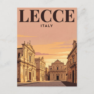 Antike Reise-Postkarte Lecce, Italien Postkarte