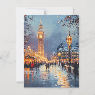 Antike Reise-Postkarte London Postkarte