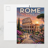 Antike Reise-Postkarte Rom Postkarte (Vorne/Hinten)
