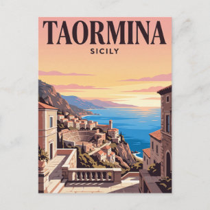 Antike Reise-Postkarte Taormina, Italien Postkarte