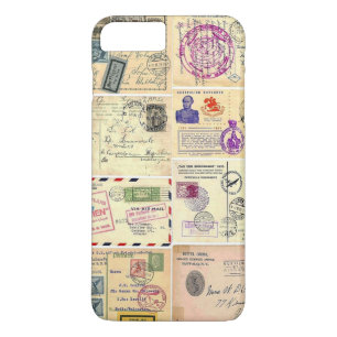 Antike Reise-Postkarten Case-Mate iPhone Hülle