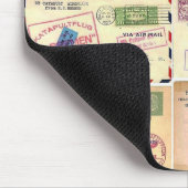 Antike Reise-Postkarten Mousepad (Ecke)