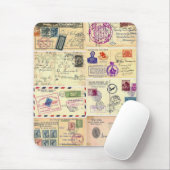Antike Reise-Postkarten Mousepad (Mit Mouse)