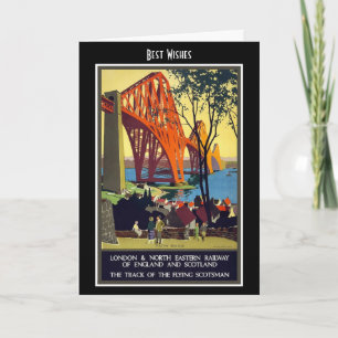 Antike Reisekarte London Railway Scotland Karte